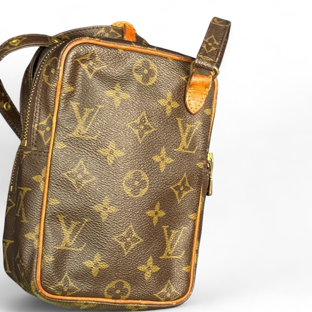 LOUIS VUITTON Vintage 1988 Miniature Amazon Logo LV Monogram Crossbody Bag Purse - Picture 3 of 8